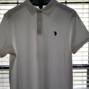 U.S. polo Assn white mens shirt